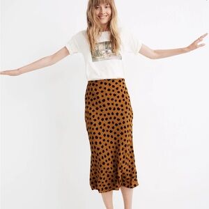 Madewell Midi Painted Spot Skirt